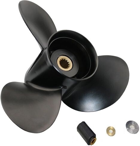 MARKGOO Propeller 765182 for OMC Johnson Evinrude V4 Outboard 40-140 HP Boat Motor Engine Parts 3 Blade Aluminum Prop 13.5X15 Pitch RH 13 Spline Tooth with Hub Kit 0765182 in Saudi Arabia
