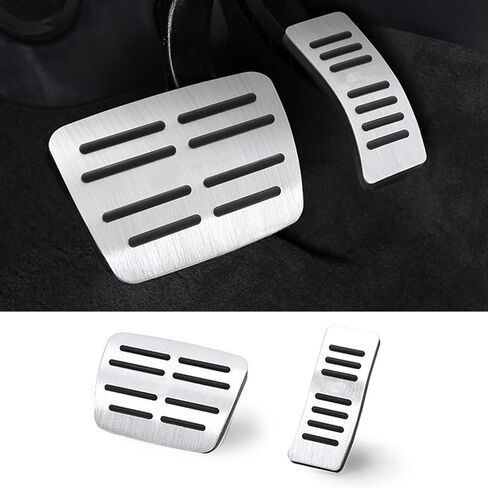 TTCR-II Compatible with Audi Pedals, Brake and Gas Pedal Covers for A3 A4 A5 A6 A7 A8 Q3 Q5 Q7 Q8 SQ5 SQ7 SQ8 TT TTRS Pedals, No Drill Anti-Slip Alloy Pedal Pad (Auto, 2 pcs) in Saudi Arabia