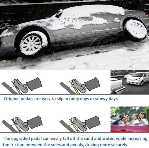 TTCR-II Compatible with Audi Pedals, Brake and Gas Pedal Covers for A3 A4 A5 A6 A7 A8 Q3 Q5 Q7 Q8 SQ5 SQ7 SQ8 TT TTRS Pedals, No Drill Anti-Slip Alloy Pedal Pad (Auto, 2 pcs) in Saudi Arabia