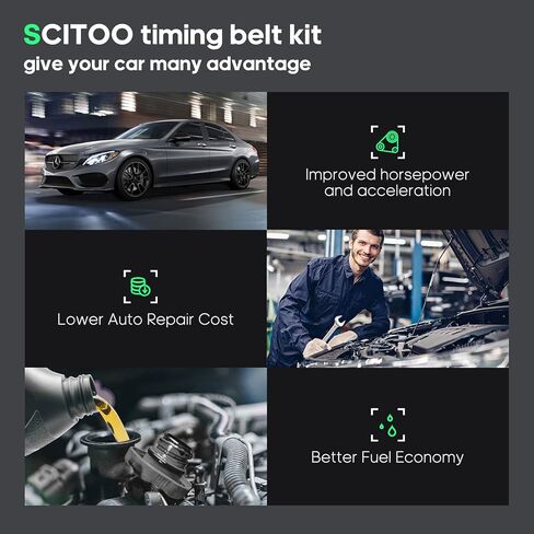 مجموعة مضخة مياه حزام التوقيت Scitoo تناسب 03-10 لكرايسلر PT كروزر 03-08 لكرايسلر سيبرينغ 03-07 لدودج كارافان 03-06 لدودج ستراتوس لسيارة جيب رانجلر 02-05 لسيارة جيب ليبرتي in Saudi Arabia