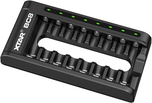 XTAR BC8 Battery Charger for 1.5v Lithium aa Batteries 1.2V Ni-MH AA AAA 1.5v Lithium Rechargeable (BC8 Charger Only) in Saudi Arabia