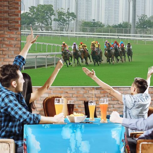 3 Pcs Derby Tablecloth Horse Party Table Cover Plastic Horse Racing Tablecloth Derby Table Cover Wild Horse Birthday Party Tablecloth for Derby Day Party Cowboy Cowgirl Decor Supplies, 54 x 108 Inch in Saudi Arabia