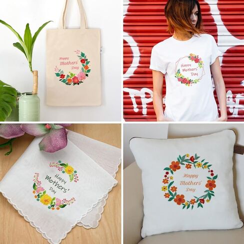 ORIGACH 4 Pack Flowers and Plants Embroidery Kits for Beginners, DIY Starter Hand Embroidery Kit with Floral and Plants Patterns and Instructions for Adults Women Crafting in Kuwait