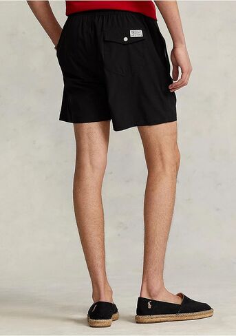POLO RALPH LAUREN 5.75 Inch Mens Traveler Classic Swim Trunk in Black - Size Large - Polo Swim Suit with Embroidered Polo Pony in Saudi Arabia