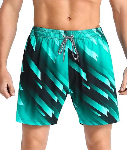 APTRO Men's Quick Dry 2 in 1 Swim Trunks with Compression Liner Swimsuit Swim Shorts Bathing Suits#343 2XL in Saudi Arabia