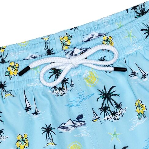 سروال سباحة من الموجة الثالثة للرجال مع بطانة ضاغطة ودرزة داخلية 3 بوصة - شورت سباحة ممتاز وبدلة استحمام للسباحة in Kuwait