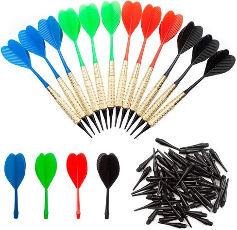 سهام ذات أطراف ناعمة من GSE Games & Sports Expert للوحة رمي السهام الإلكترونية. تتضمن 60 قطعة من نصائح رمي السهام المجانية وحقيبة تخزين... in Kuwait