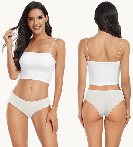 Natugloe Seamless Underwear For Women No Show Bikini Hipster Mid Rise Stretchy Panties 6 Packs in Saudi Arabia
