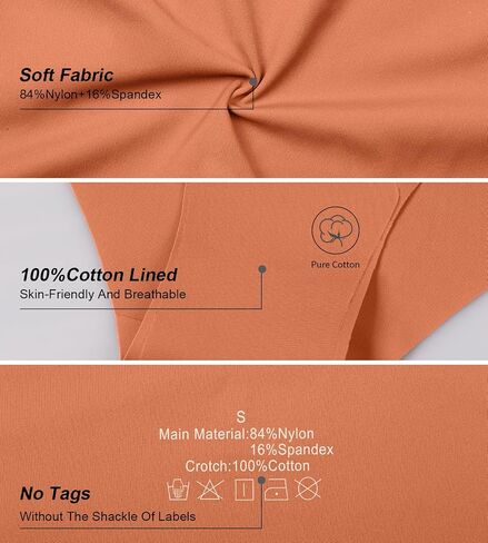 Natugloe Seamless Underwear For Women No Show Bikini Hipster Mid Rise Stretchy Panties 6 Packs in Saudi Arabia