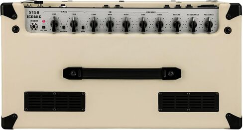 EVH 5150 Iconic Series 15W 1 x 10 Combo Electric Guitar Amp (Ivory) Bundle with EVH Guitar Cable (2 Items) in Saudi Arabia