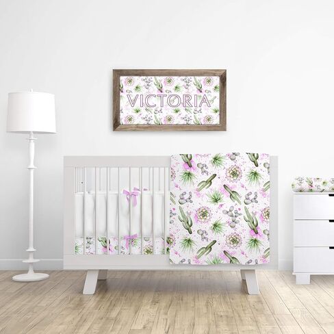 Cactus Changing Pad Cover | Cacti Southwest Nursery Decor | Watercolor Design in Kuwait