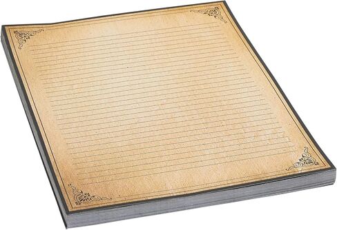 96-Sheets of Letter-Size Vintage-Style Lined Stationery Writing Paper with Antiqued Border and Aged Old Design for Typing, Writing Letters Poems, Notes, and Invitations (8.5x11 in) in Saudi Arabia