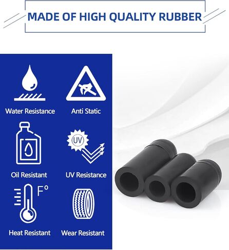 143 قطعة من أغطية المكنسة المطاطية المتنوعة، 15 مقاسًا من أغطية المطاط، أغطية نهاية الخرطوم للمكربن، المشعب، السيارات 1/8 بوصة 1/4 بوصة 5/32 بوصة 3/16 بوصة 5/16 بوصة 7/32 بوصة 3/8 بوصة 1 /2" 5/8" in Kuwait