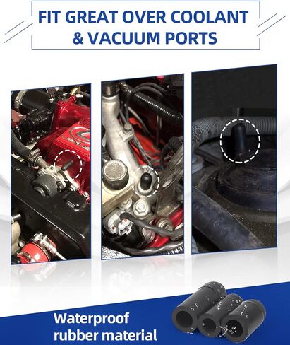 143 قطعة من أغطية المكنسة المطاطية المتنوعة، 15 مقاسًا من أغطية المطاط، أغطية نهاية الخرطوم للمكربن، المشعب، السيارات 1/8 بوصة 1/4 بوصة 5/32 بوصة 3/16 بوصة 5/16 بوصة 7/32 بوصة 3/8 بوصة 1 /2" 5/8" in Kuwait