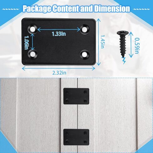 32PCS Black L Corner Brackets for Wood + 192PCS Screws, Stainless Steel Corner Braces Metal Small L Brackets for Shelves, Heavy Duty Angle Brackets for Raised Bed Table Leg Frame Cabinet in Saudi Arabia