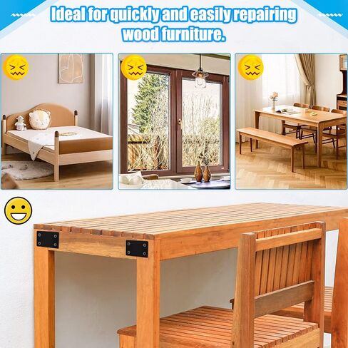 32PCS Black L Corner Brackets for Wood + 192PCS Screws, Stainless Steel Corner Braces Metal Small L Brackets for Shelves, Heavy Duty Angle Brackets for Raised Bed Table Leg Frame Cabinet in Saudi Arabia