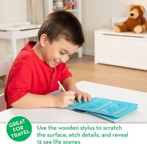 Melissa & Doug Sea Life Color-Reveal Scratch Art Activity Pad in Saudi Arabia