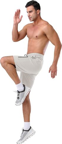 Pioneer Camp Sweat Shorts for Men 7" Inseam Cotton Athletic Casual Shorts with 4 Pockets for Gym Workout Lounge Summer Shorts in Kuwait