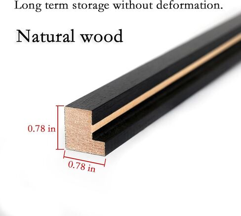 إطارات صور ZGCTSM مقاس 10 × 19 من الخشب الصلب مقاس 10 × 19 بوصة إطار ملصق للحائط مقاس 10 × 19 بوصة إطارات صور عائلية باللون الأسود (C22B1019) in Kuwait