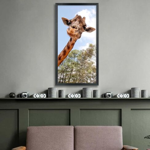 إطارات صور ZGCTSM مقاس 10 × 19 من الخشب الصلب مقاس 10 × 19 بوصة إطار ملصق للحائط مقاس 10 × 19 بوصة إطارات صور عائلية باللون الأسود (C22B1019) in Kuwait