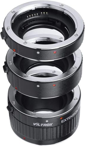VILTROX DG-C Auto Focus Extension Tube Set Macro Extension Tube Set Adapter Ring (12mm+20mm+36mm) for Canon EF/EF-S Lens DSLR Camera in Kuwait