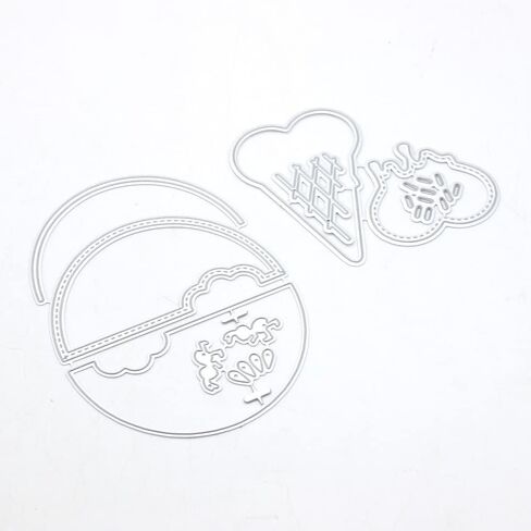 KSCRAFT Summer Watermelon Shaker and Heart Ice Cream Metal Cutting Dies Stencils for DIY Scrapbooking/Photo Album Decorative Embossing DIY Paper Cards in Saudi Arabia