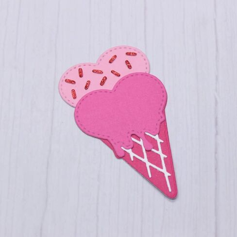 KSCRAFT Summer Watermelon Shaker and Heart Ice Cream Metal Cutting Dies Stencils for DIY Scrapbooking/Photo Album Decorative Embossing DIY Paper Cards in Saudi Arabia