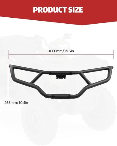 مصد حماية الفرشاة الأمامية A & UTV PRO لعام 2014-2022 Polaris Sportsman Touring 570 450 H.O، ملحقات حماية ممتص الصدمات من الفولاذ عالي التحمل، استبدل OEM # 2879714 in Saudi Arabia