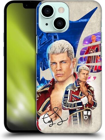 تصميمات حافظة الرأس مرخصة رسميًا من WWE Superstar Graphics Cody Rhodes حافظة خلفية صلبة متوافقة مع هاتف Apple iPhone 13 Mini in Saudi Arabia