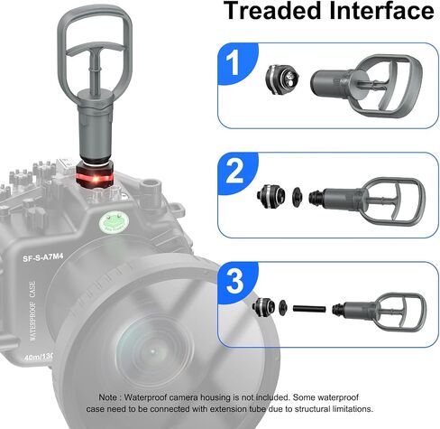 Sea frogs Pre-Dive Vacuum Leak Check Device System, Vacuum Alarm Detection System, Underwater Vacuum Pump, Portable VPS-100 Waterproof Vacuum Pump System for Underwater Housing Case Sealing Testing in Saudi Arabia