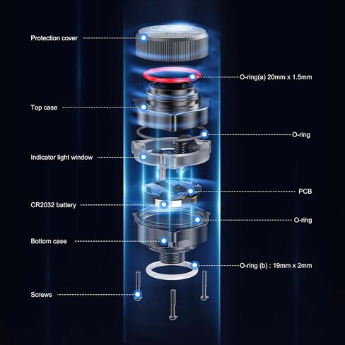 Sea frogs Pre-Dive Vacuum Leak Check Device System, Vacuum Alarm Detection System, Underwater Vacuum Pump, Portable VPS-100 Waterproof Vacuum Pump System for Underwater Housing Case Sealing Testing in Saudi Arabia