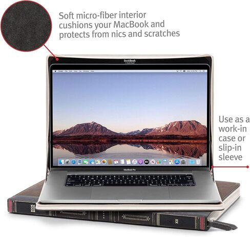 كتاب اثنا عشر جنوبًا V2| حافظة/حافظة كتب جلدية كلاسيكية مع جيب داخلي لجهاز MacBook Pro مقاس 13 بوصة مع Thunderbolt 3 (USB-C) وMacBook Air Retina مقاس 13 بوصة، و13 بوصة Pro USB-C/ 13 بوصة Air Retina in Kuwait