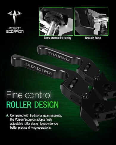 أذرع قابض فرامل الدراجات النارية باللون الأسود H1-625 من PoISON SCORPION قابلة للتعديل متوافقة مع FLHTC FLHTP FLHT FLHTCU FLTRX FLTR FLTRU FLHRC FLHR FLHPE FLHP FLHX FLHTK FLHXXX FLHTCUTG in Kuwait