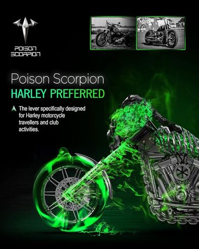 أذرع قابض فرامل الدراجات النارية باللون الأسود H1-625 من PoISON SCORPION قابلة للتعديل متوافقة مع FLHTC FLHTP FLHT FLHTCU FLTRX FLTR FLTRU FLHRC FLHR FLHPE FLHP FLHX FLHTK FLHXXX FLHTCUTG in Kuwait