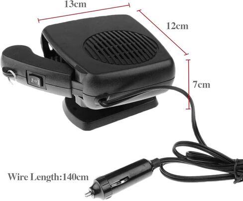 سخان سيارة Showvigor، 2024 ترقية جديدة 2 في 1 تسخين وتبريد سريع لسخان السيارة، أساسيات السيارة، سخان سيارة 12 فولت ينفخ الهواء الساخن، سخان سيارة محمول يتم توصيله بولاعة السجائر in Kuwait