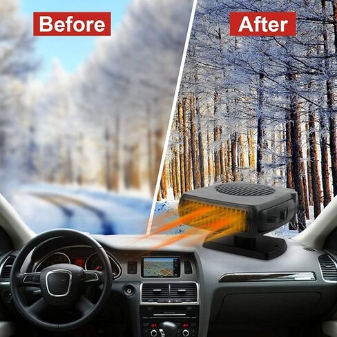 سخان سيارة Showvigor، 2024 ترقية جديدة 2 في 1 تسخين وتبريد سريع لسخان السيارة، أساسيات السيارة، سخان سيارة 12 فولت ينفخ الهواء الساخن، سخان سيارة محمول يتم توصيله بولاعة السجائر in Kuwait