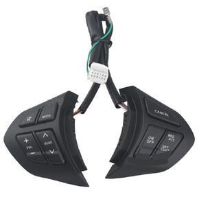 Steering Wheel Mounted Cruise Control Switch Butto Cruise Control Switch Audio Volume Steering Wheel Buttons/Fit for Suzuki Grand Vitara 3.2L 5AT JLX-EL 2.4AT JLX 5-Door Version 2008(Silver Switch) in Kuwait