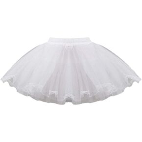 العروس ثوب نسائي فستان الزفاف الصلب صافي الدانتيل الاطفال النساء قصيرة الأبيض شبكة تنورات مطاطا الرباط حزام لا هوب تول تنورة in Kuwait