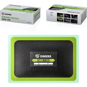 رقع إطارات شعاعية كبيرة جدًا للمركبات الكهربائية من SUNSOUL - 10 قطع مقاس 3.35 بوصة × 5.12 بوصة رقع إصلاح شديدة التحمل للثقوب الكبيرة، متوافقة مع المركبات الكهربائية والشاحنات وسيارات الدفع الرباعي والسيارات MPV in Kuwait