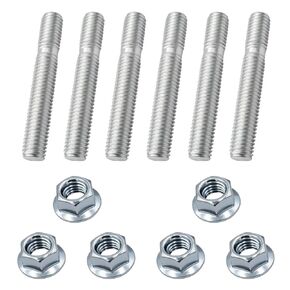 03133 مجموعة مسامير العادم المتعددة - M10-1.5 X 62 مم مسامير وصواميل العادم، استبدال مباشر لشفة العادم والمشعب، مسامير العادم ذات الرأس السداسي المصنوعة من الفولاذ المقاوم للصدأ in Kuwait