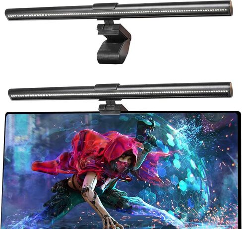 USB Powered Monitor Light Bar, Eye Caring LED Screen Light Bar for Workspace, No Glare Dimmable Minimalist Monitor Lamp, Touch Control Computer Monitor Lamp for Desk/Office/Home/Game in Saudi Arabia