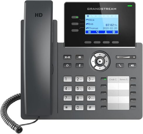 هاتف جراند ستريم GRP2604 IP | 3 خطوط، 6 حسابات SIP | شاشة LCD مقاس 2.7 بوصة | ثنائي المنفذ جيجابت إيثرنت in Saudi Arabia