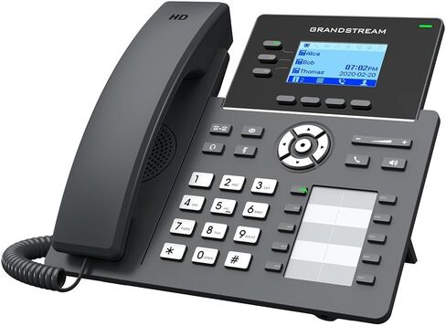 هاتف جراند ستريم GRP2604 IP | 3 خطوط، 6 حسابات SIP | شاشة LCD مقاس 2.7 بوصة | ثنائي المنفذ جيجابت إيثرنت in Saudi Arabia