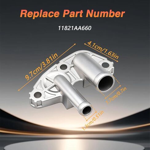 FUSCH PCV Valve Hose Connector Aluminum Alloy Compatible with Subaru BRZ 2013-2024,Forester 2011-2015,Crosstrek 2013-2024,Outback 2013-2019,Impreza 2012-2024,Legacy 2013-2019 WRX Replace# 11821AA660 in Saudi Arabia