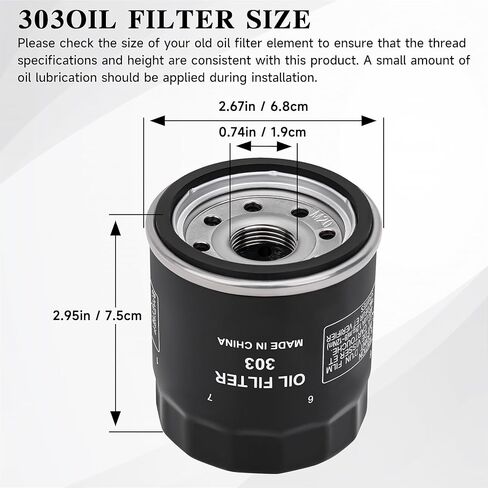 Oil Filter 2520799 3084963 Replacement for Polaris Sportsman 500 450 400 335(2Pack) in Kuwait
