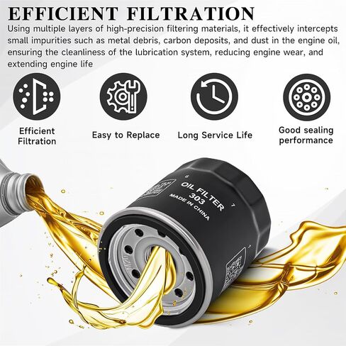 Oil Filter 2520799 3084963 Replacement for Polaris Sportsman 500 450 400 335(2Pack) in Kuwait