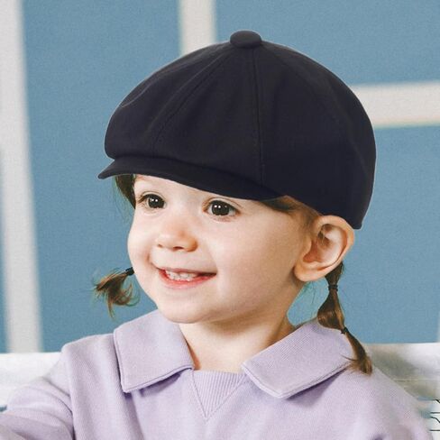 قبعات فتيات فتيات موزع الصحف قبعة بيريه كابي كلاسيكية قبعة Pageboy لعمر 4 إلى 8 سنوات in Kuwait