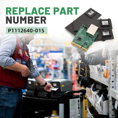 P1112640-015 بطاقة الشبكة السلكية المدمجة PCBA Board ترقية مجموعة وحدة إيثرنت المتوافقة مع Zebra ZD421C ZD421D ZD421T طابعة باركود حرارية لسطح المكتب 203 نقطة في البوصة 300 نقطة في البوصة in Saudi Arabia