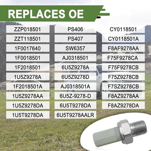 Engine Oil Pressure Sensor Compatible with Fd E-250 2007-2012, E-350 2007-2012, E-450 2005-2012, Explorer 2006-2013, Lincoln MKZ/Navigator 2007-2012, Replace OE #6U5Z9278D, 1U5Z9278DA in Saudi Arabia