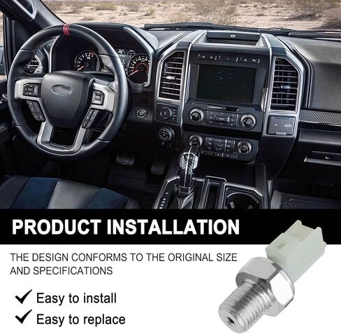 Engine Oil Pressure Sensor Compatible with Fd E-250 2007-2012, E-350 2007-2012, E-450 2005-2012, Explorer 2006-2013, Lincoln MKZ/Navigator 2007-2012, Replace OE #6U5Z9278D, 1U5Z9278DA in Saudi Arabia